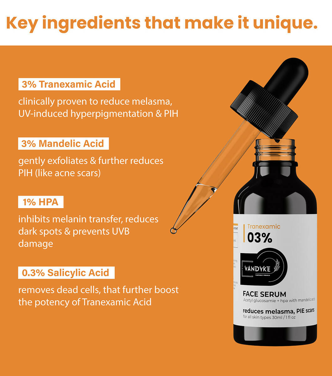 Vandyke Tranexamic 03% Face Serum