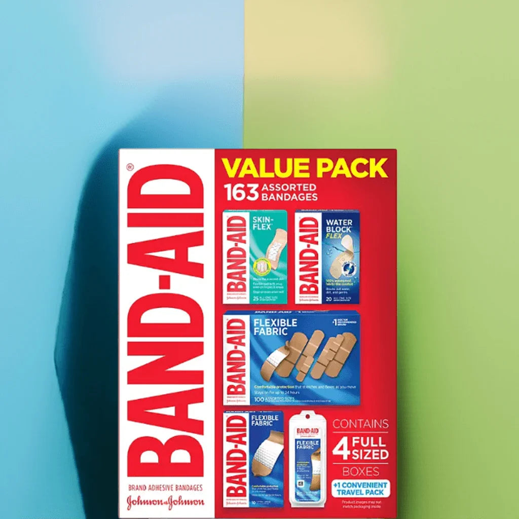 BAND-AID Adhesive Bandages, Variety Pack, 163 ct. GREAT DEAL!!