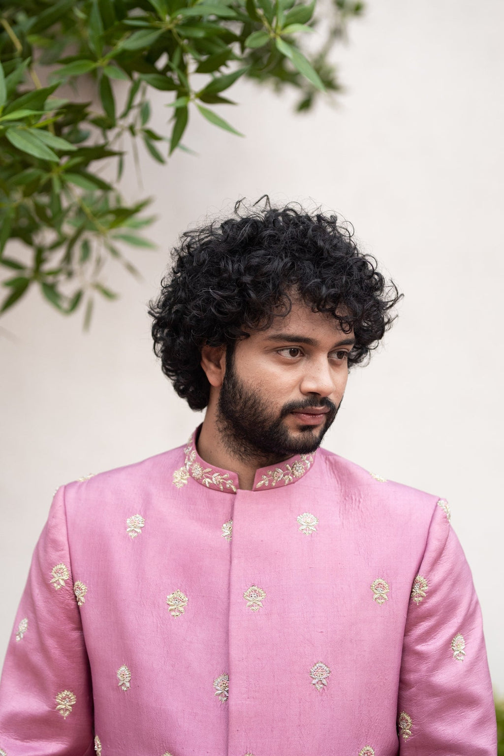 Purple Designer Sherwani by Hilo Design