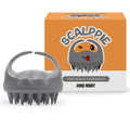 Scalppie Silicon Hair Scalp Massager & Shampoo Brush Scrub For Hair Growth & Anti Dandruff - Grey
