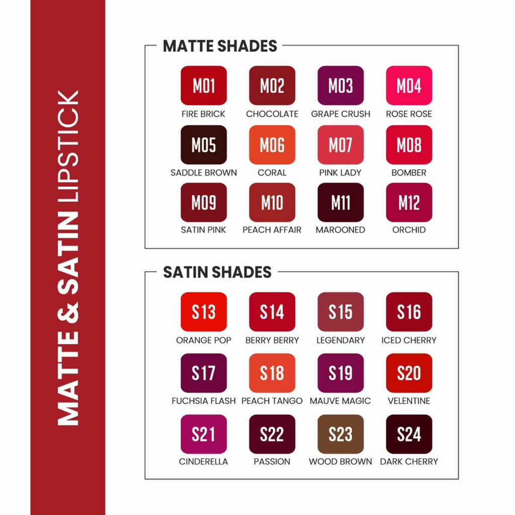 VERYMISS Matte & Satin Lipstick - M02 Chocolate
