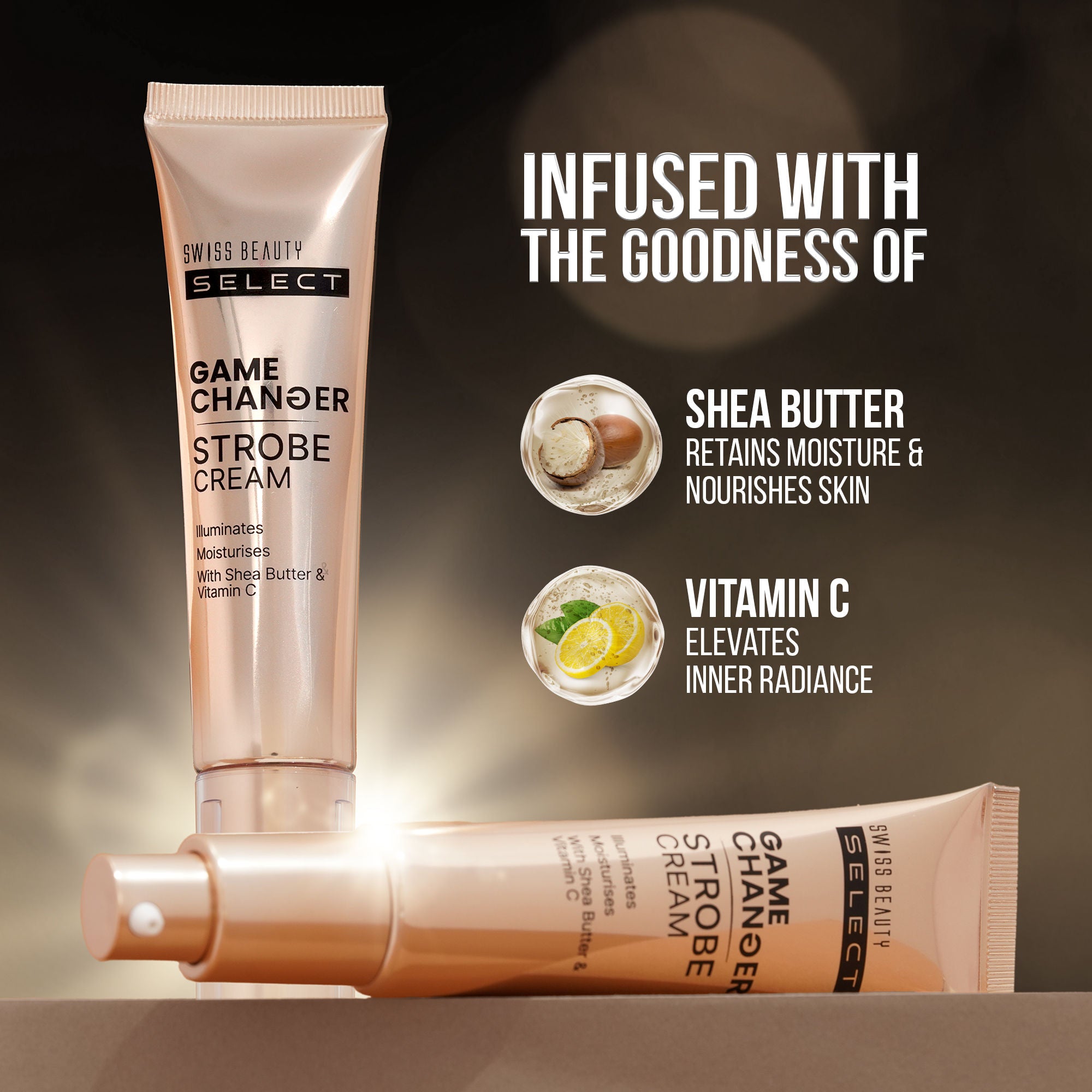 Swiss Beauty Select Game Changer Strobe Cream - 2 Gold Sheen