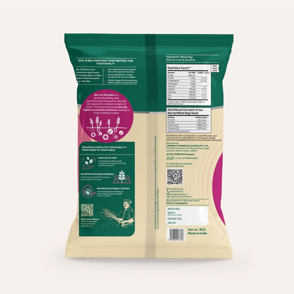 Better Nutrition Biofortified Ragi Atta / Finger Millet Flour