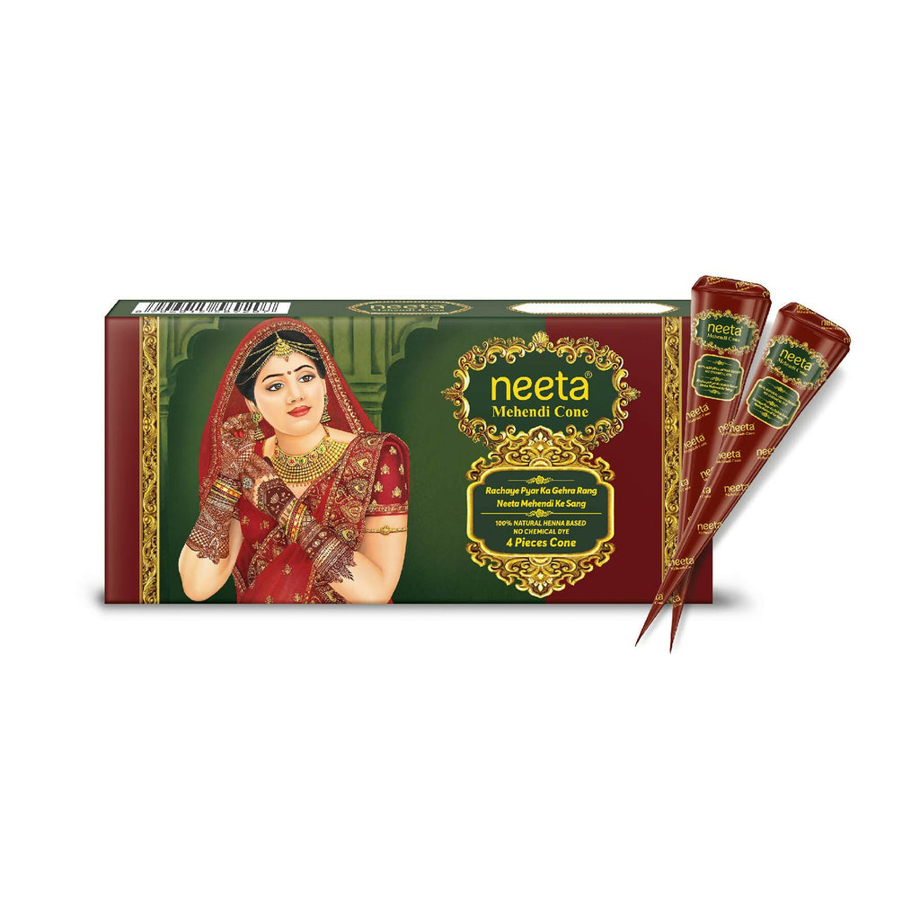 Neeta Mehendi Cone for Hand Design – 4 Henna Cones