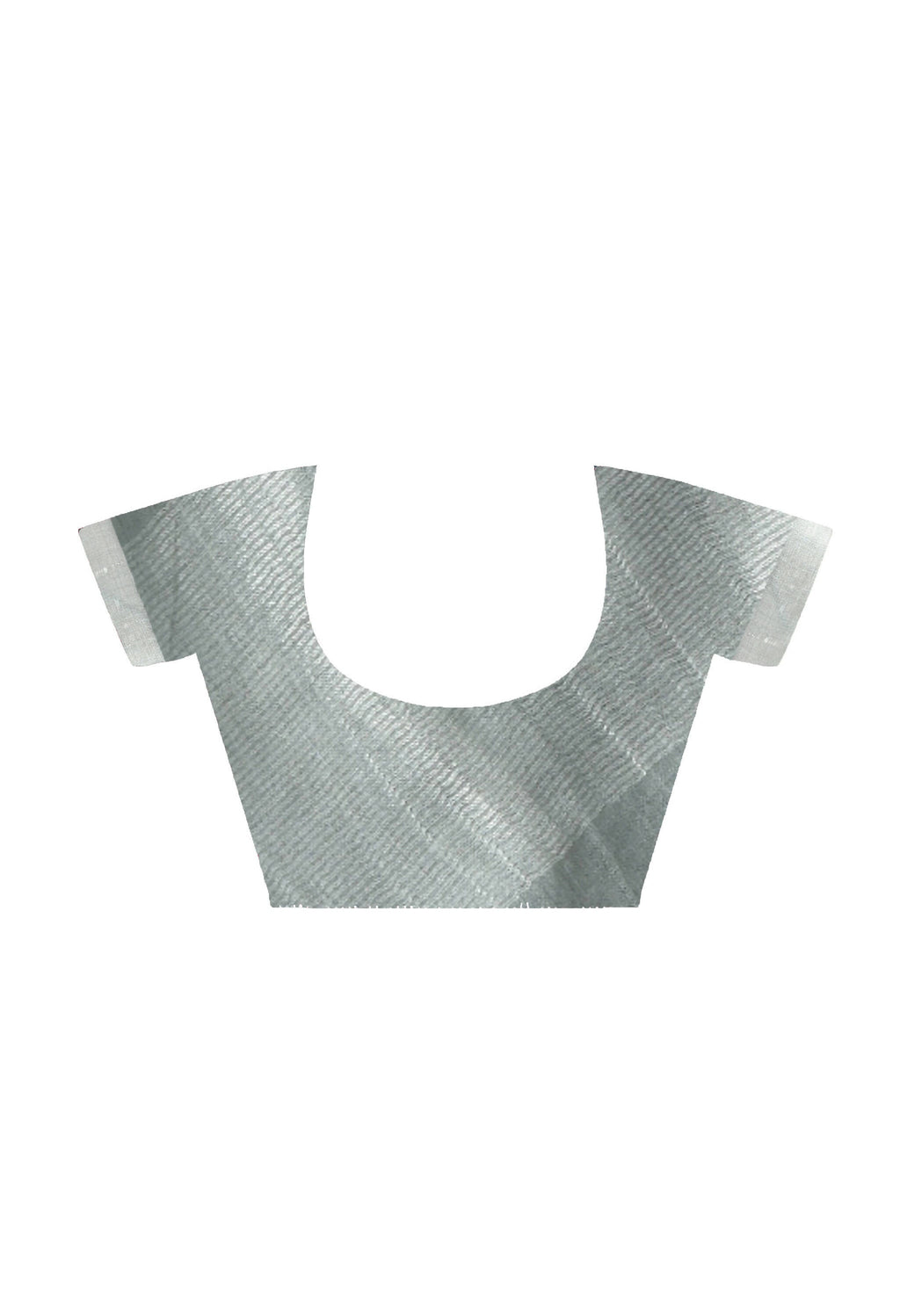 Mominos Fashion Moeza Gray Bhagalpuri Handloom Silk Linen Saree with unstitched Blouse piece