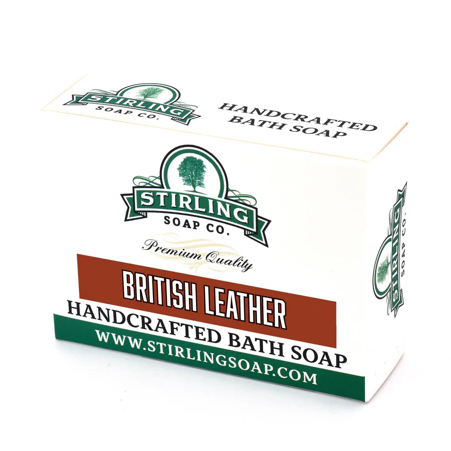 Stirling Soap Co. British Leather Bath Soap 5.5 Oz