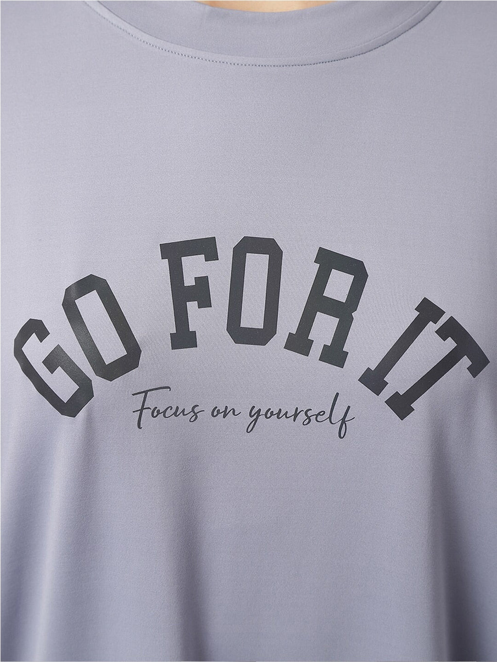 MKH Typography Printed Dri-FIT Sports T-shirt