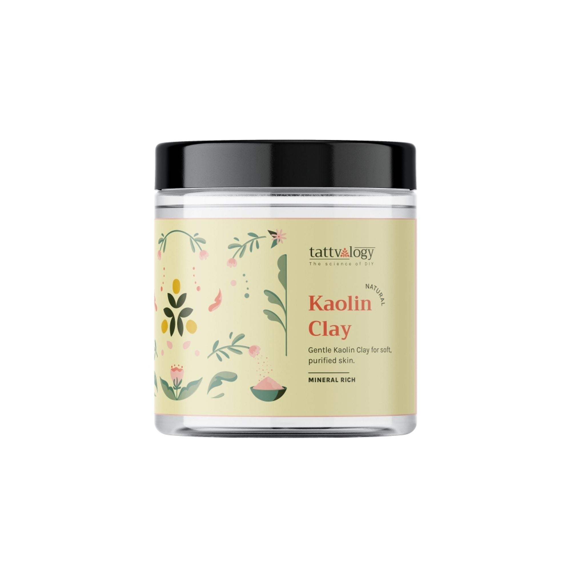 Tattvalogy Kaolin Clay - Fights Acne & Blackheads, Reduces Oily Skin for Clear, Balanced Complexion