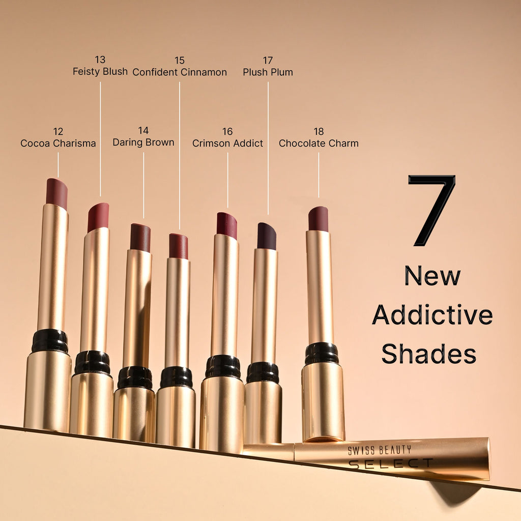 Swiss Beauty Select High On Shine Lipstick - 11 Powerful Pink