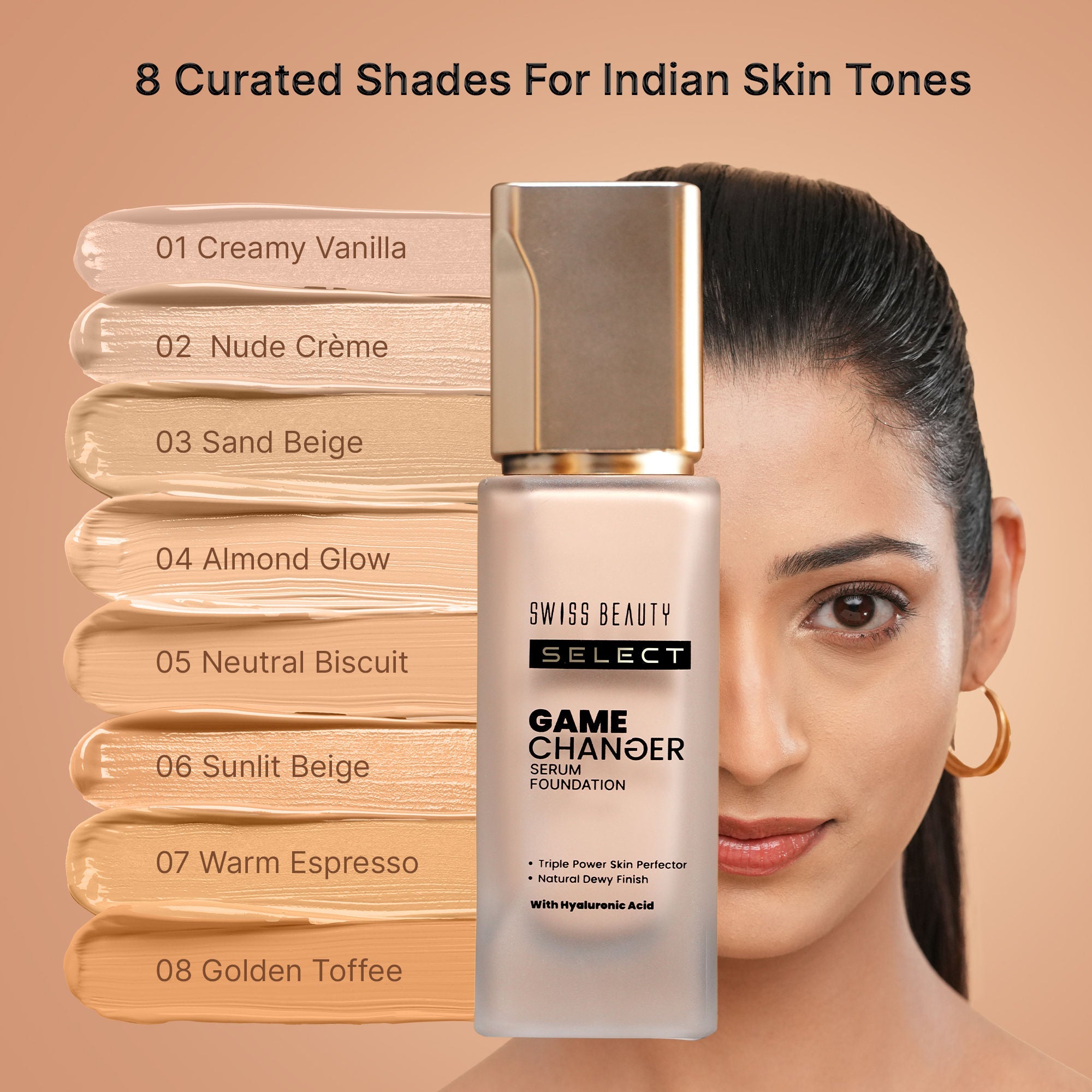 Swiss Beauty Select Game Changer Serum Foundation - Creamy Vanilla