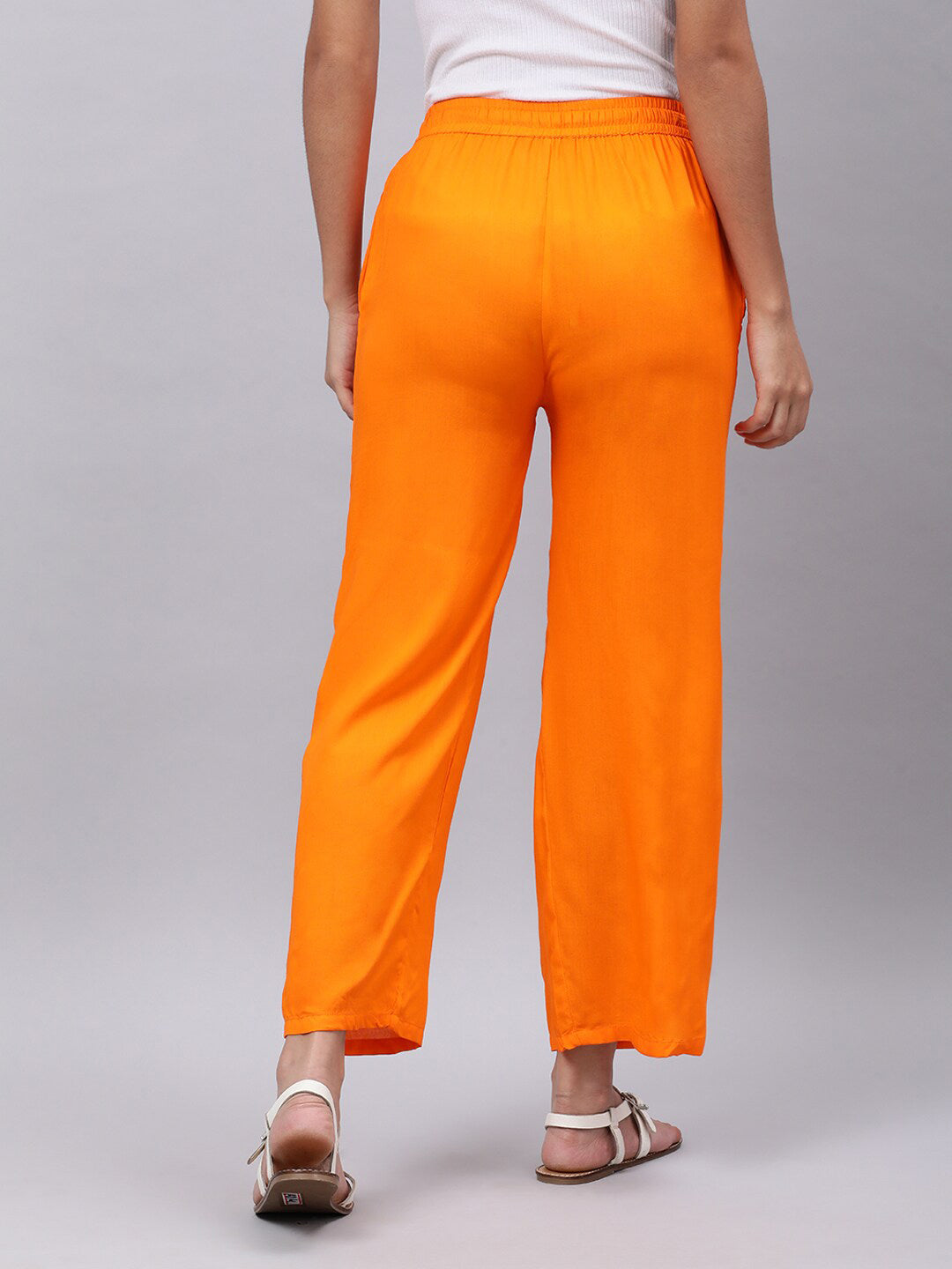 Souchii Women Orange Trousers