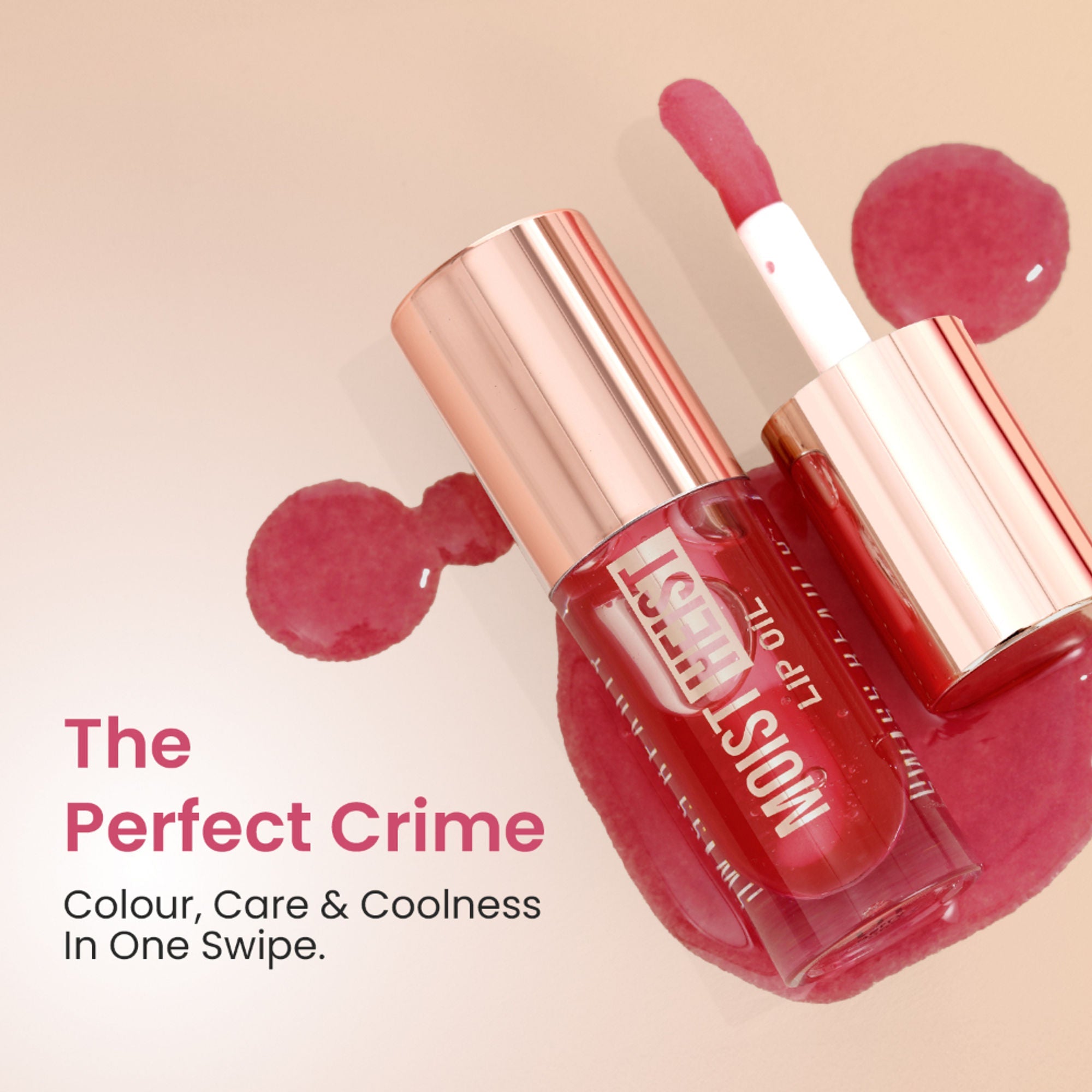 Swiss Beauty Moist Heist Lip Oil Colour-Changing With Vitamin E & Mint Oil - 2 Cucumber Trap