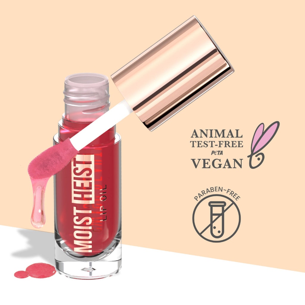Swiss Beauty Moist Heist Lip Oil Colour-Changing With Vitamin E & Mint Oil - 3 Melon Loot