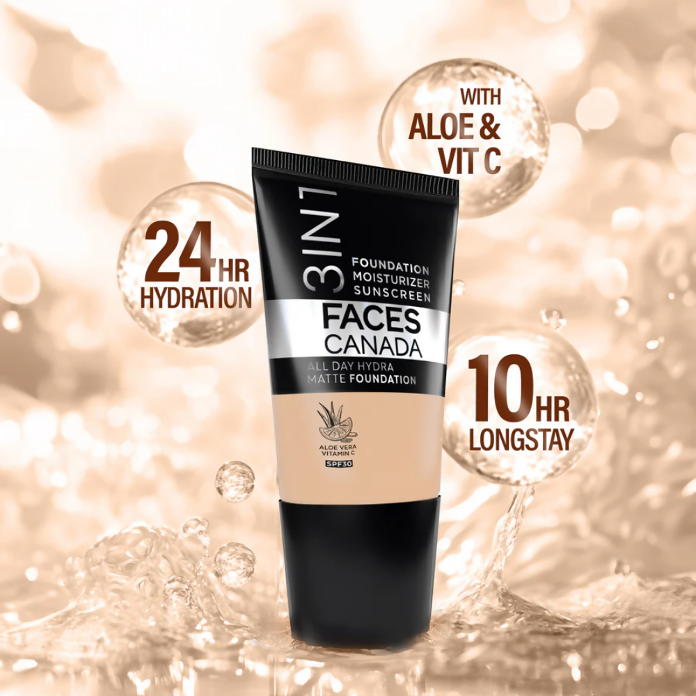 Faces Canada All Day Hydra Matte Mini Foundation - Medium Natural 022