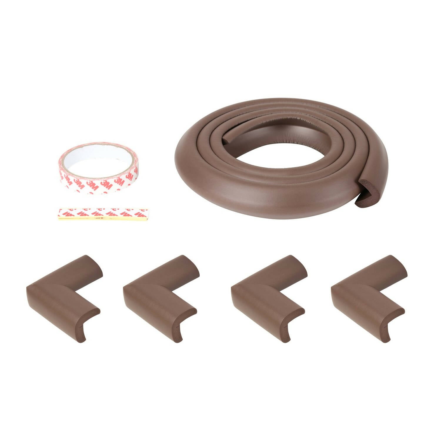 Safe-O-Kid Unique High Density L-Shaped 2 M Long 1 Large Edge Guard With 4 Corner Cushions
