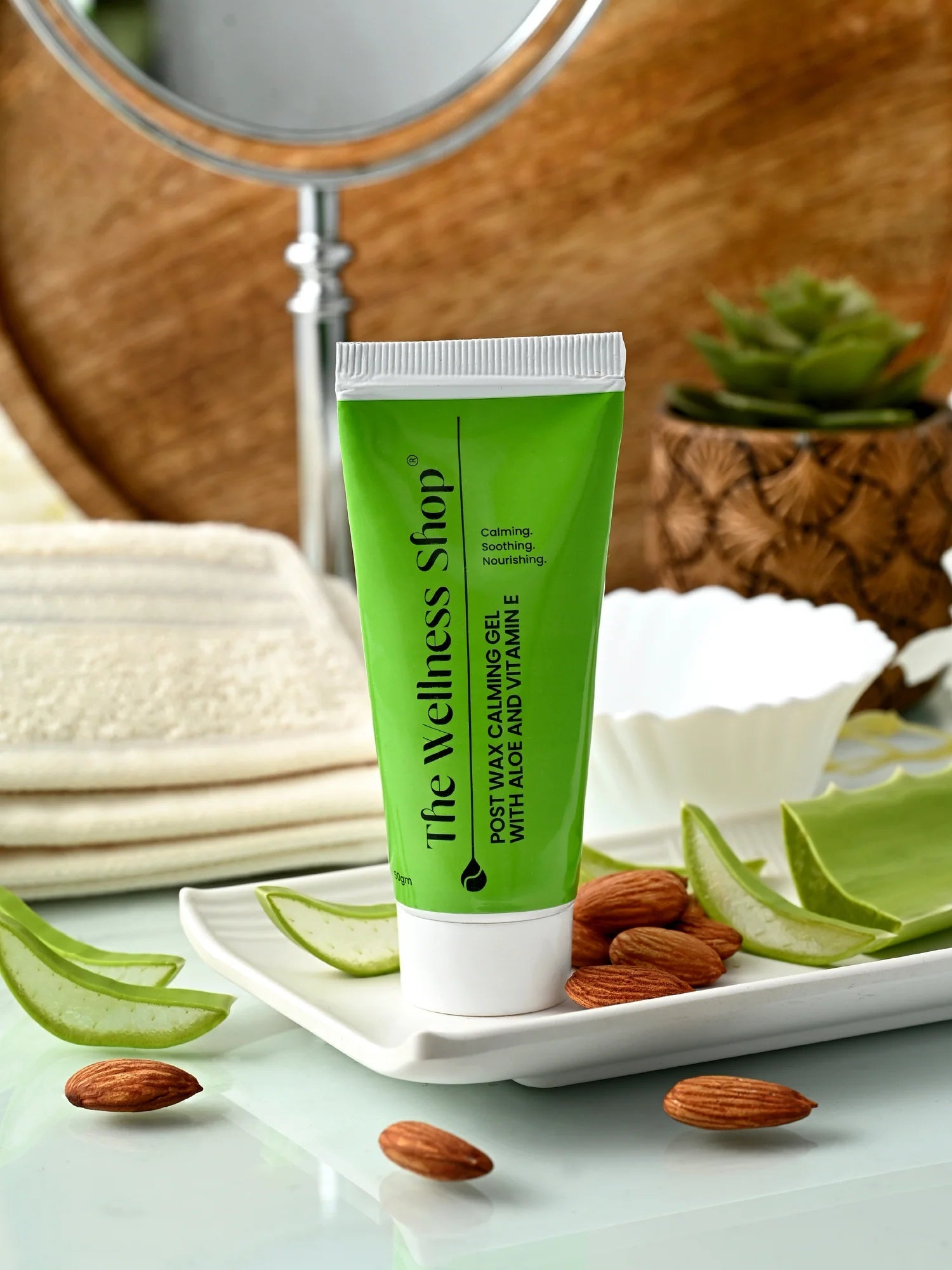 The Wellness Shop Post Wax Calming Gel with Aloe and Vitamin E