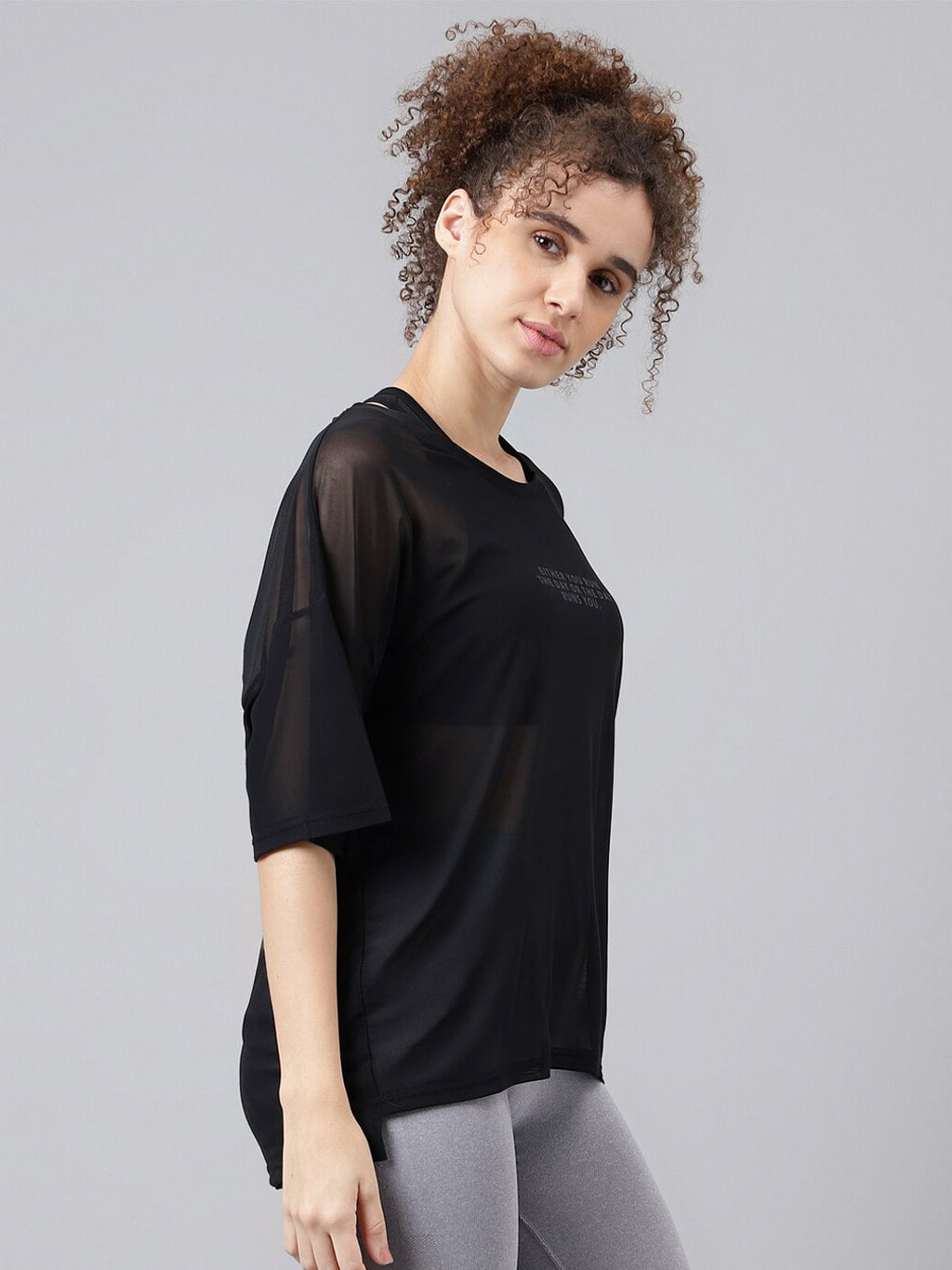 MKH Typography Printed Dri-FIT Relaxed Fit Sports T-shirt