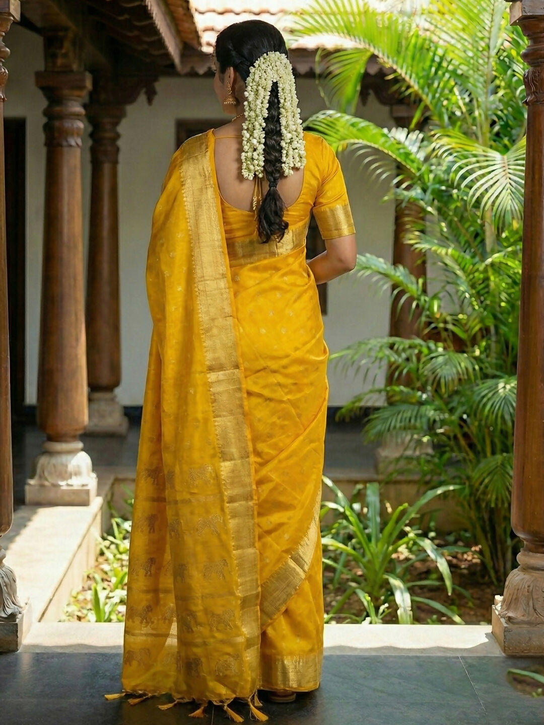 Shree Shyam Fashion Gold Soft Silk Saree