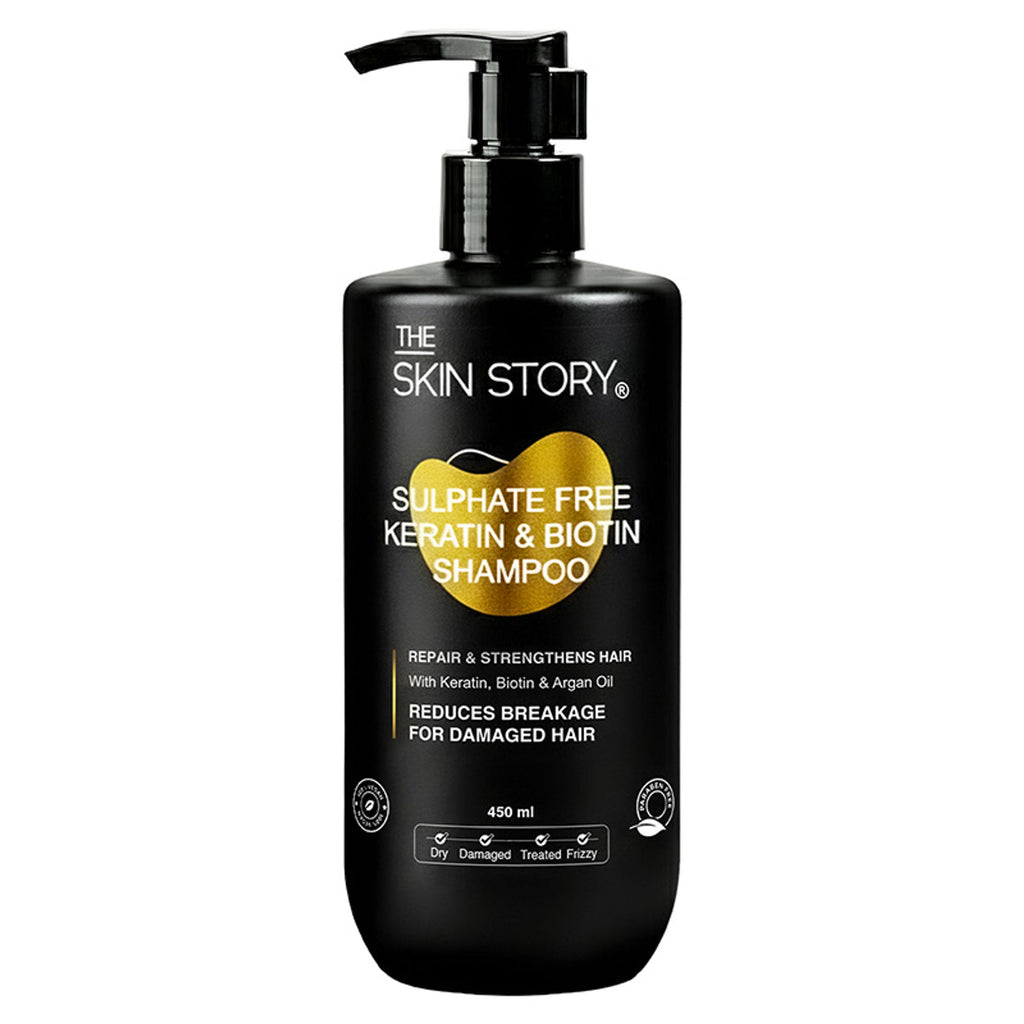 The Skin Story Sulphate Free Keratin Smooth Shampoo For Dry Damaged Hair