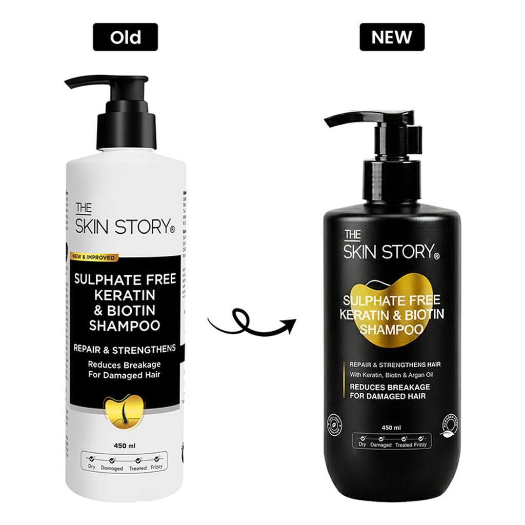 The Skin Story Sulphate Free Keratin Smooth Shampoo For Dry Damaged Hair
