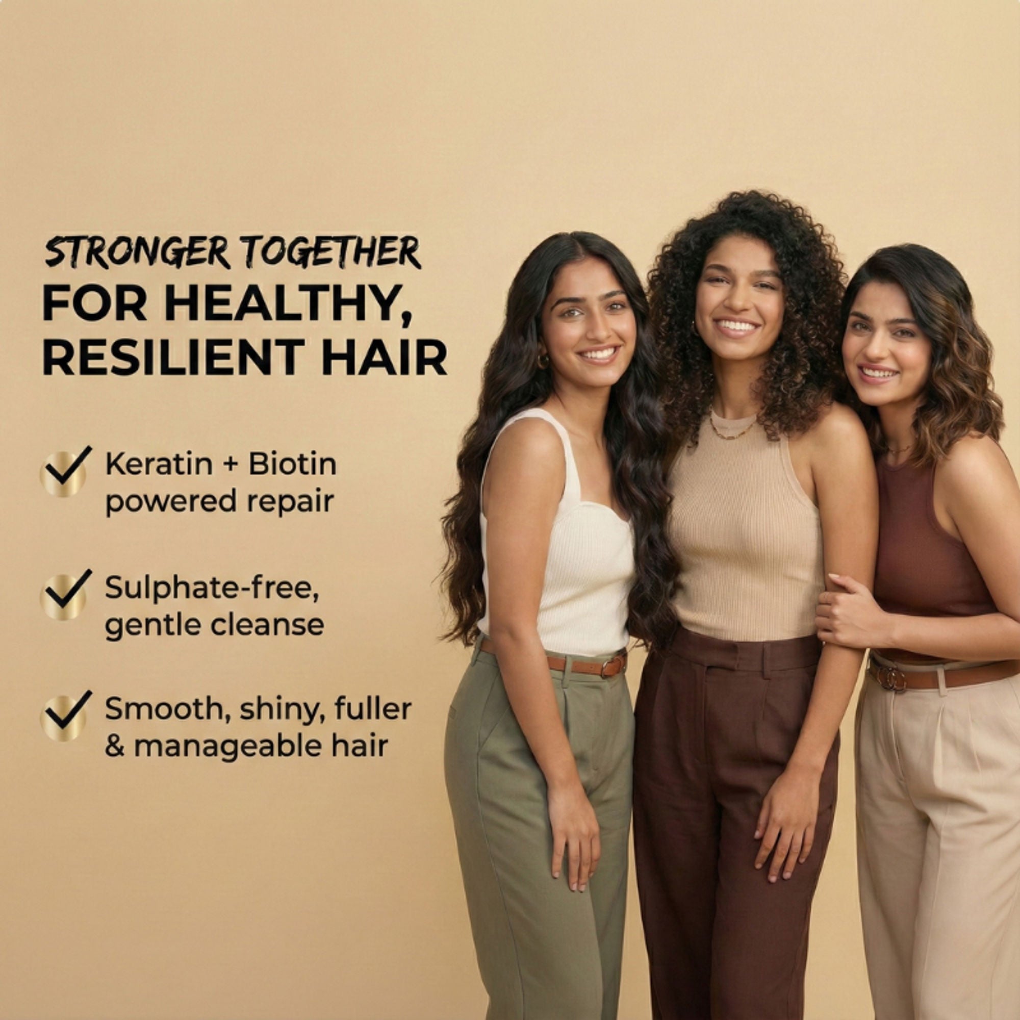 The Skin Story Sulphate Free Keratin Smooth Shampoo For Dry Damaged Hair