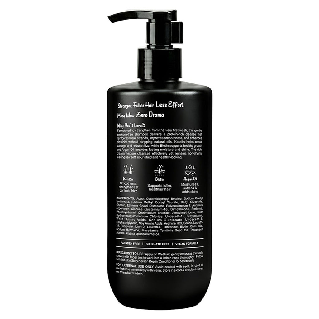 The Skin Story Sulphate Free Keratin Smooth Shampoo For Dry Damaged Hair