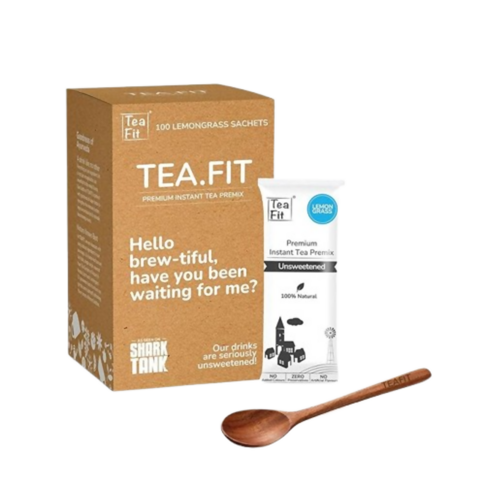 TeaFit Premium NO SUGAR Instant Lemongrass Tea Premix