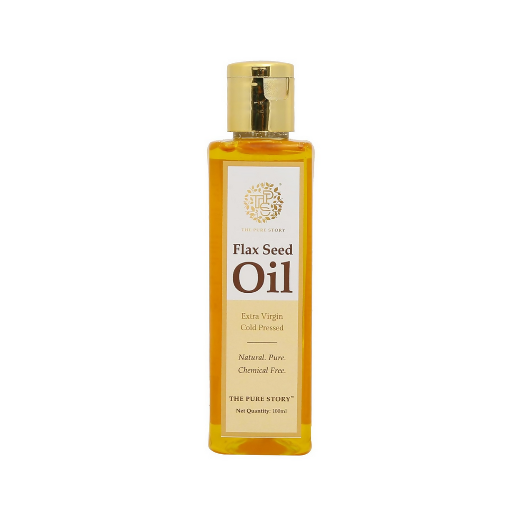 The Pure Story Natural Cold Pressed Flax Seed Oil for Hair & Skin