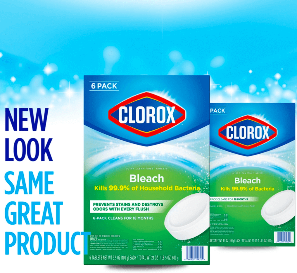 Clorox Toilet Bowl Cleaner Tablets Bleach – Ultra Clean & Long-Lasting