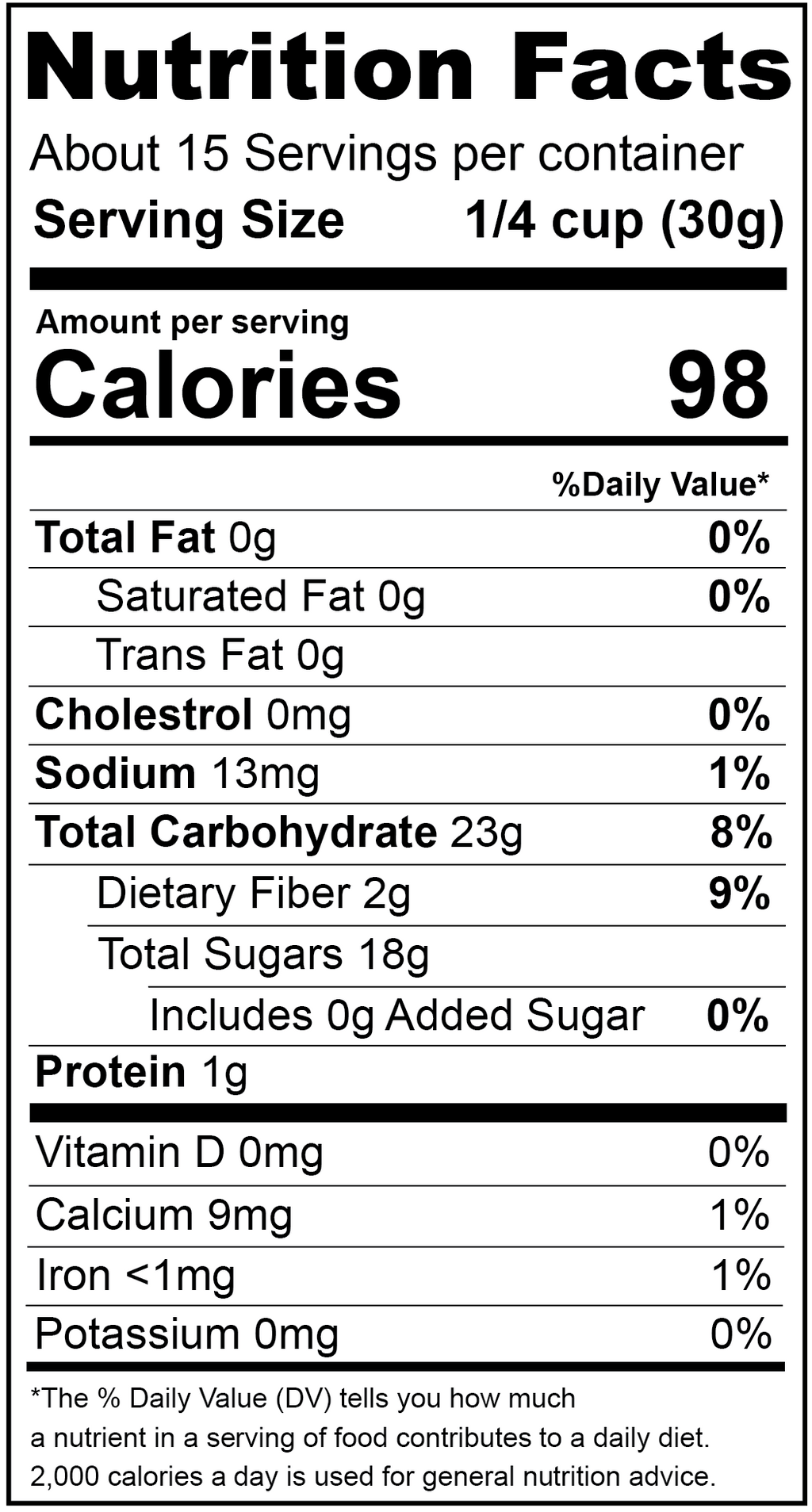 Blueberries, Juice Sweetened