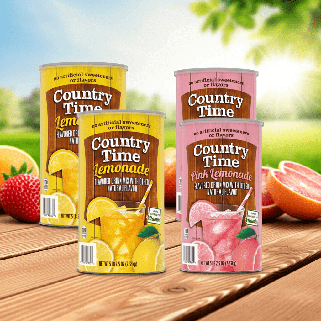 Country Time Lemonade & Pink Lemonade Mix  4-Pack 82.5 oz