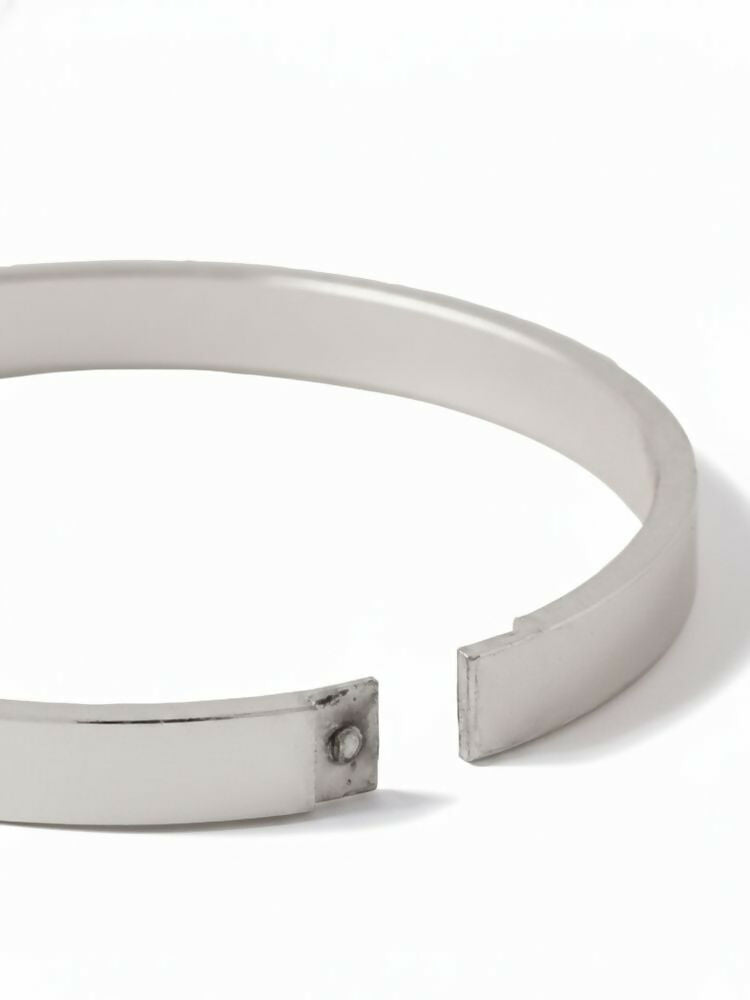 NVR Men's Silver Kada Bracelet