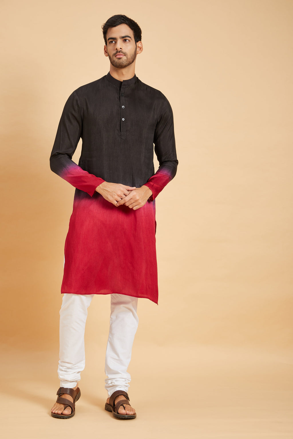 Red Knight Designer Men's Kurta by Hilo Design