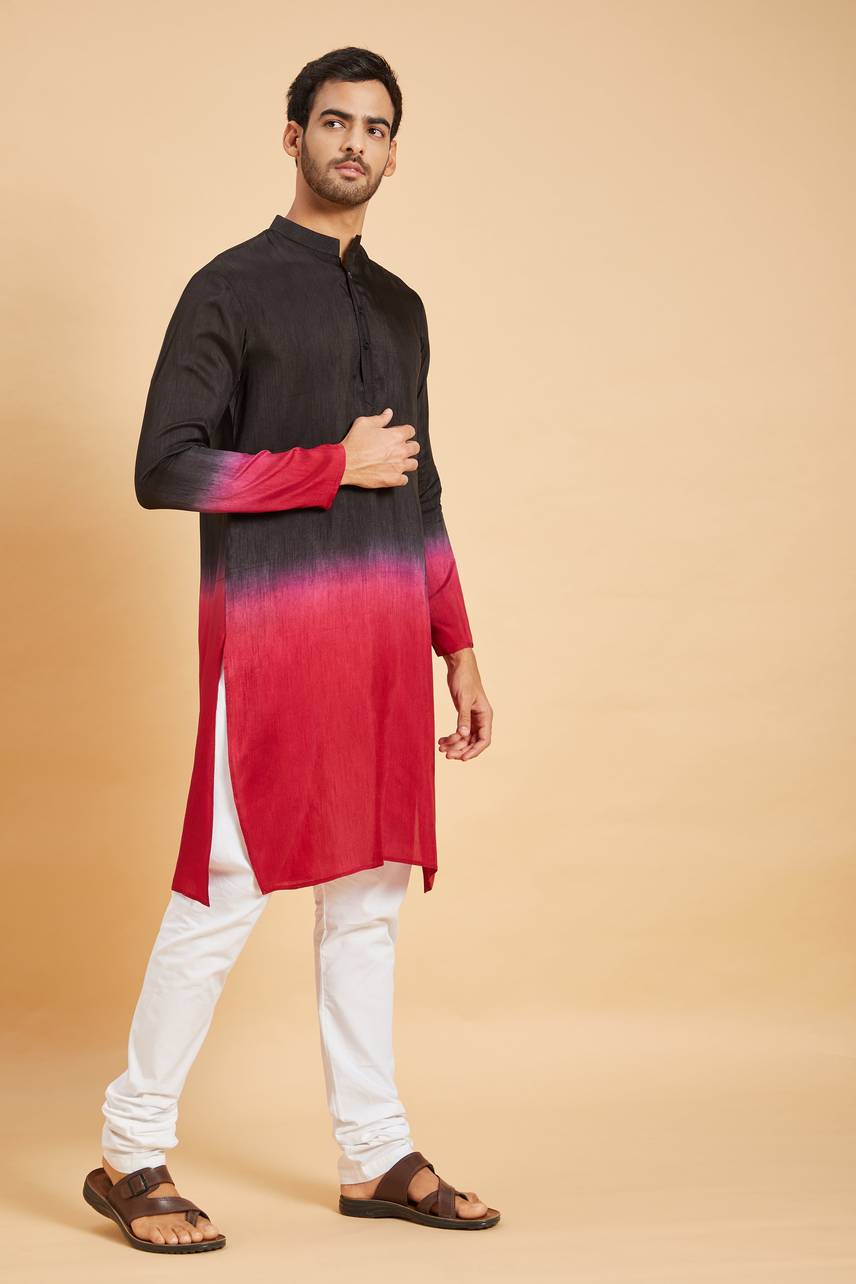 Red Knight Designer Men's Kurta by Hilo Design