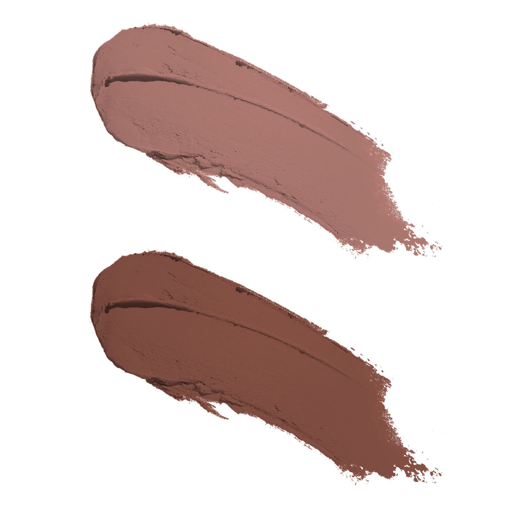 Swiss Beauty CRAZE Duo 2 In 1 Satin Matte Finish Lipstick Non-Transfer Lip Colour - 03 Choco Spice