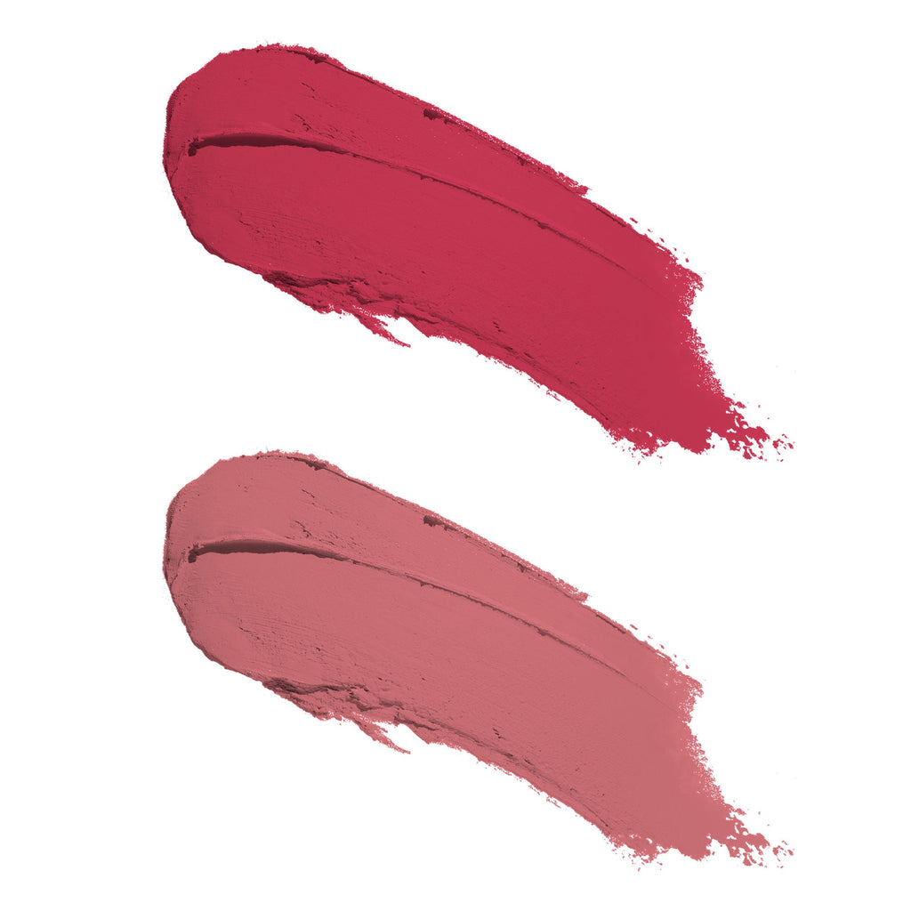 Swiss Beauty CRAZE Duo 2 In 1 Satin Matte Finish Lipstick Non-Transfer Lip Colour - 04 Terrafic Pink
