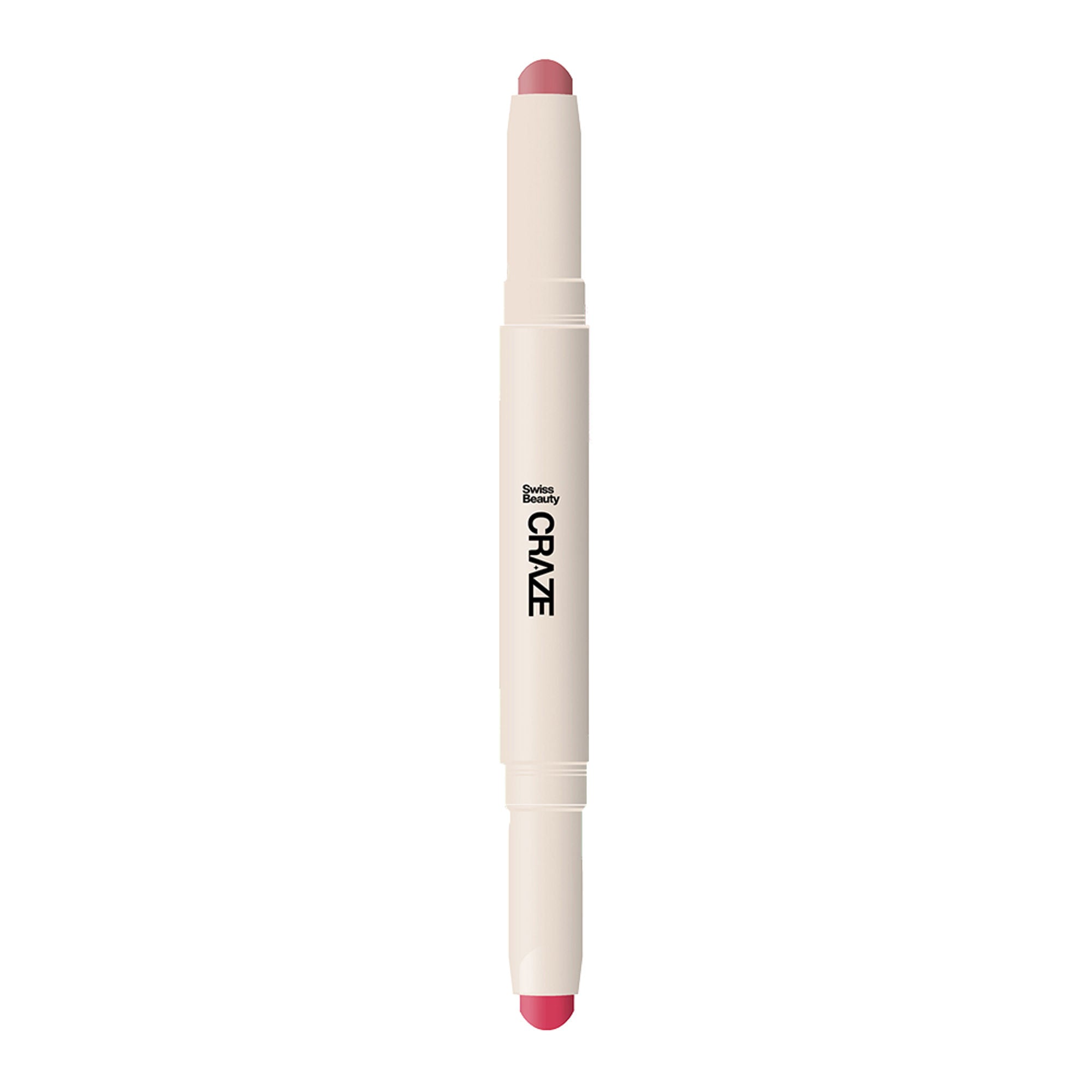 Swiss Beauty CRAZE Duo 2 In 1 Satin Matte Finish Lipstick Non-Transfer Lip Colour - 04 Terrafic Pink