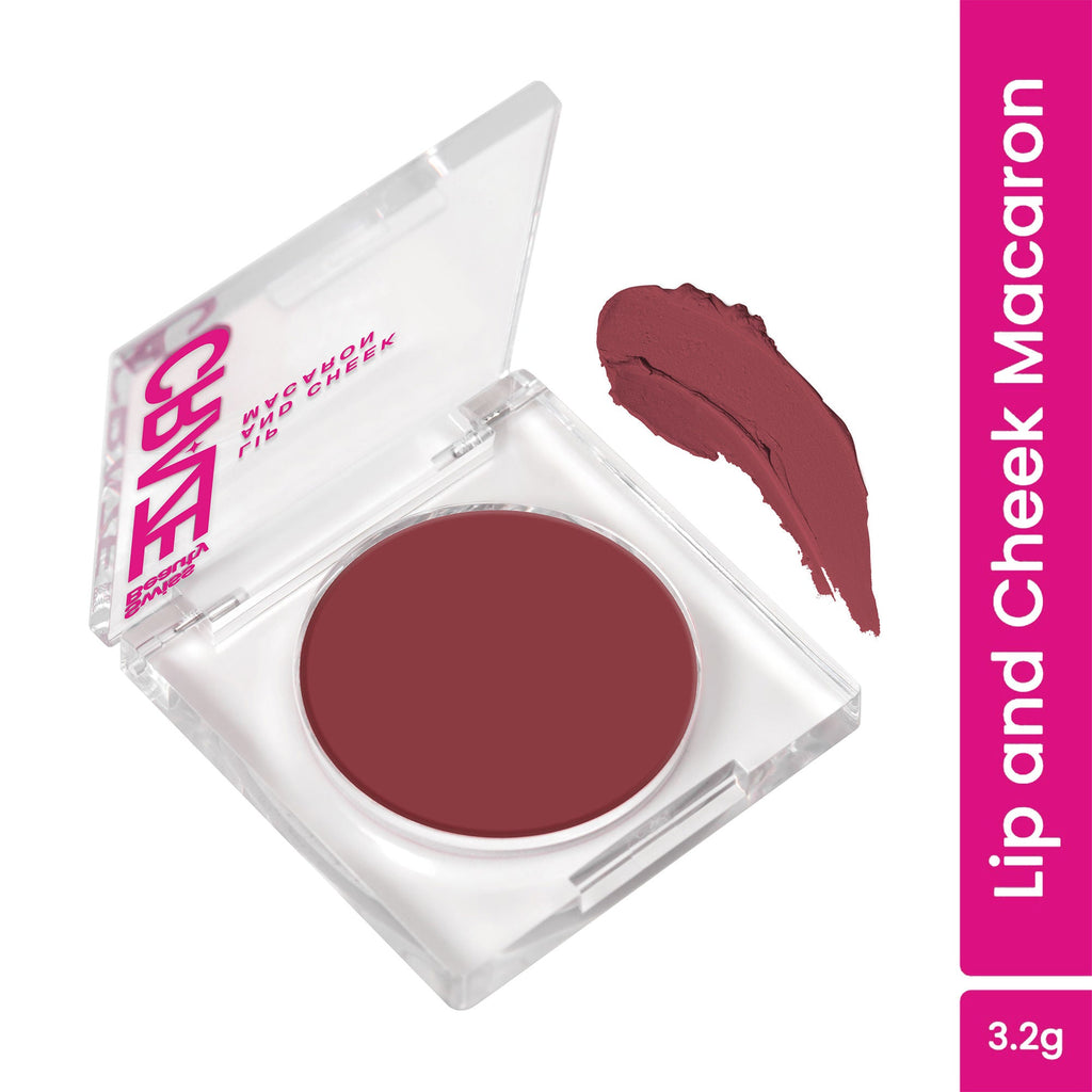 Swiss Beauty CRAZE Lip & Cheek Macaron With Vitamin E And Olive Oil - 05 Strawberry