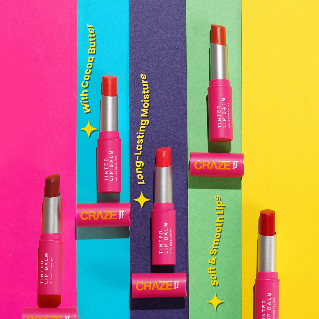 Swiss Beauty CRAZE Tinted Weightless Sheer Coverage Lip Balm With Cocoa Butter - 01 Marshmallow