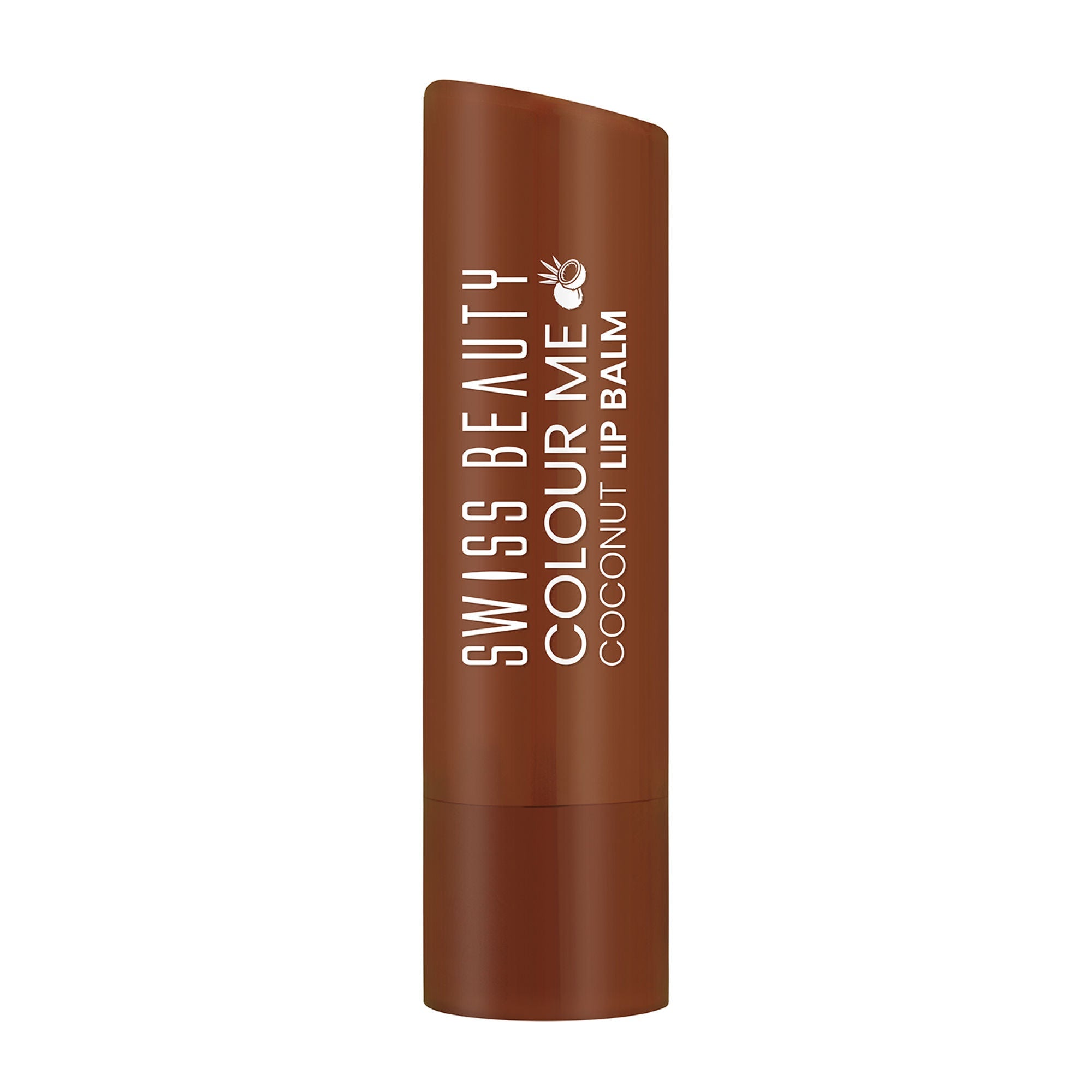 Swiss Beauty Colour Me Tinted Lip Balm For Dry With SPF 15 , Shea Butter and Vitamin E - Coconut Blast