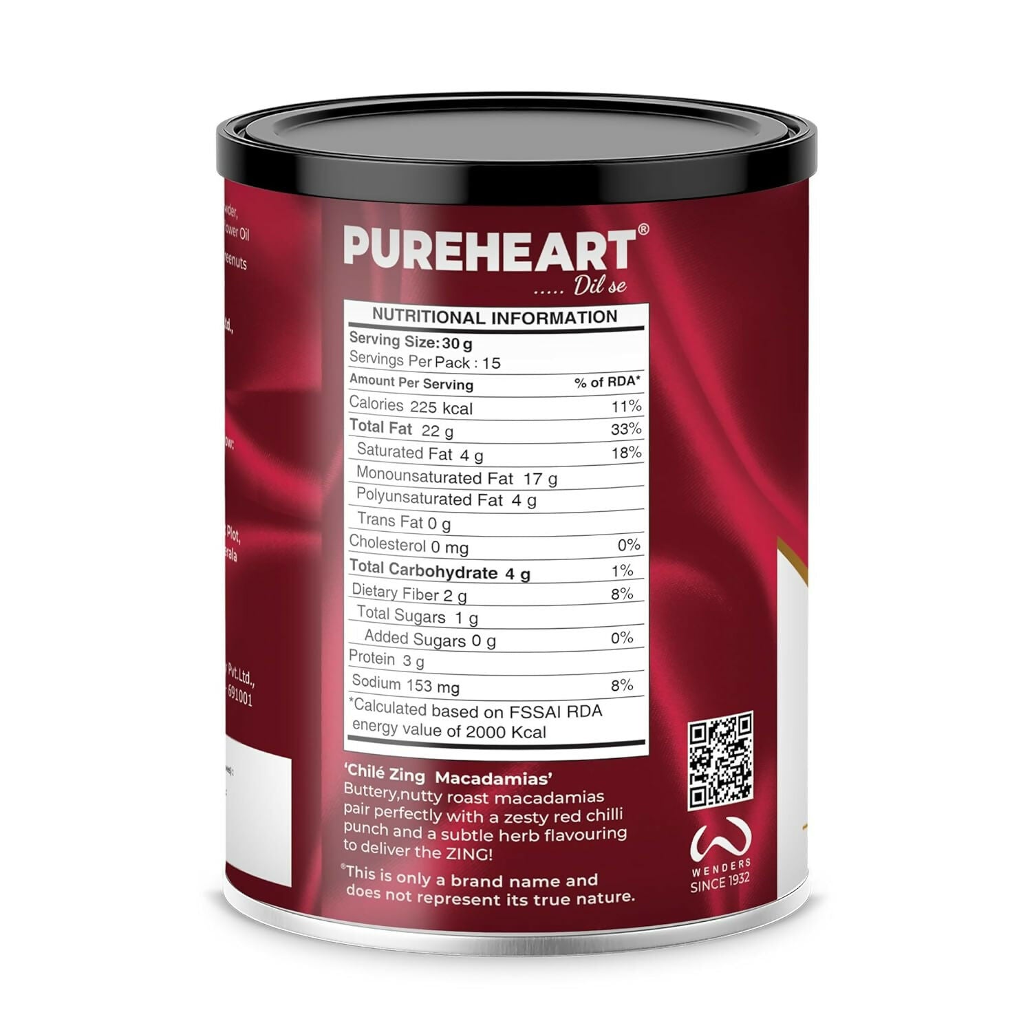 Pureheart Nutreat Chile Zing Macadamias
