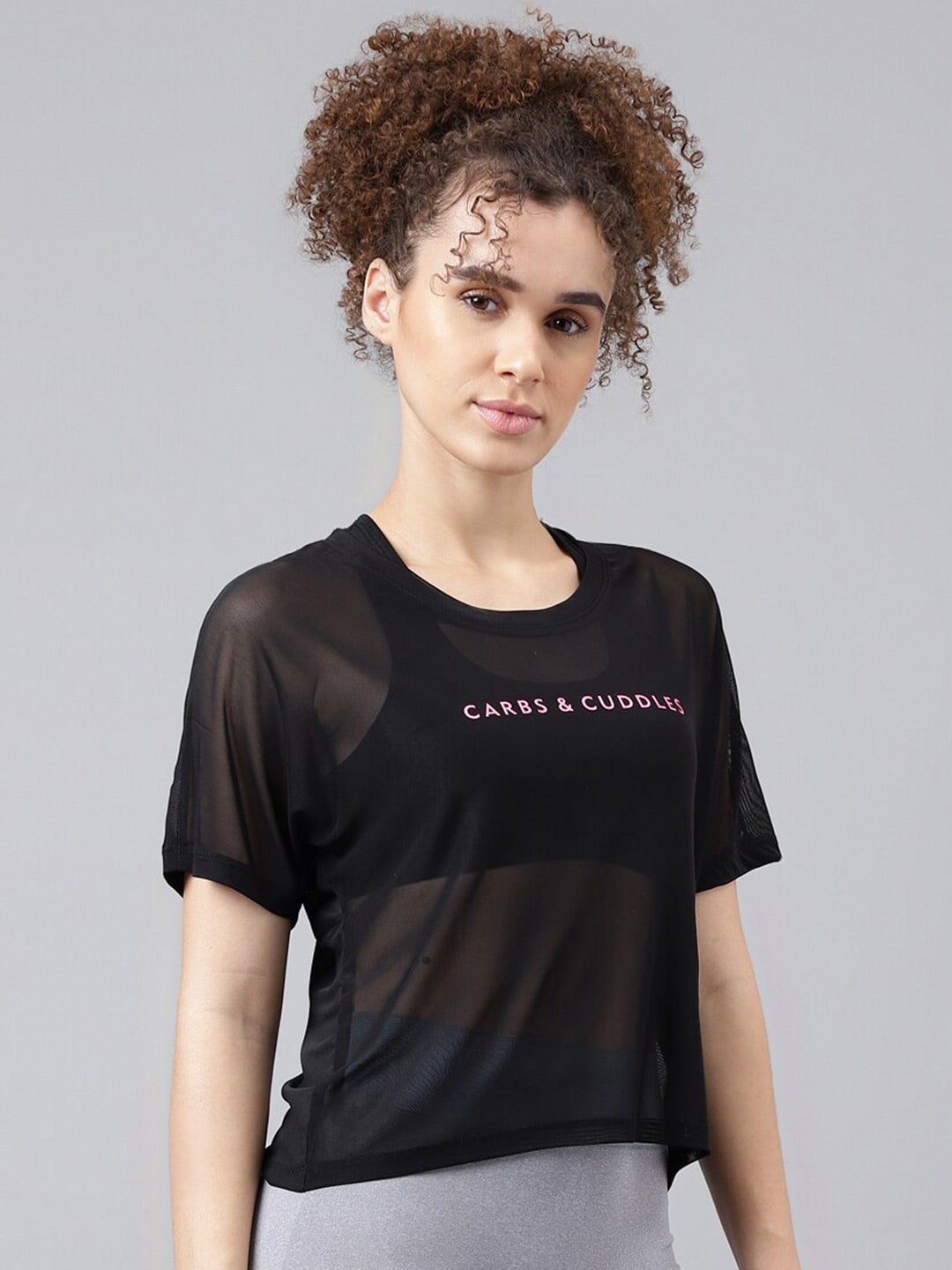 MKH Typography Printed Relaxed Fit Sheer Dri-FIT T-shirt