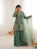 Teeya Creation Light Green Color Fendy Silk Embroidery Work Wedding Wear Salwar Suit