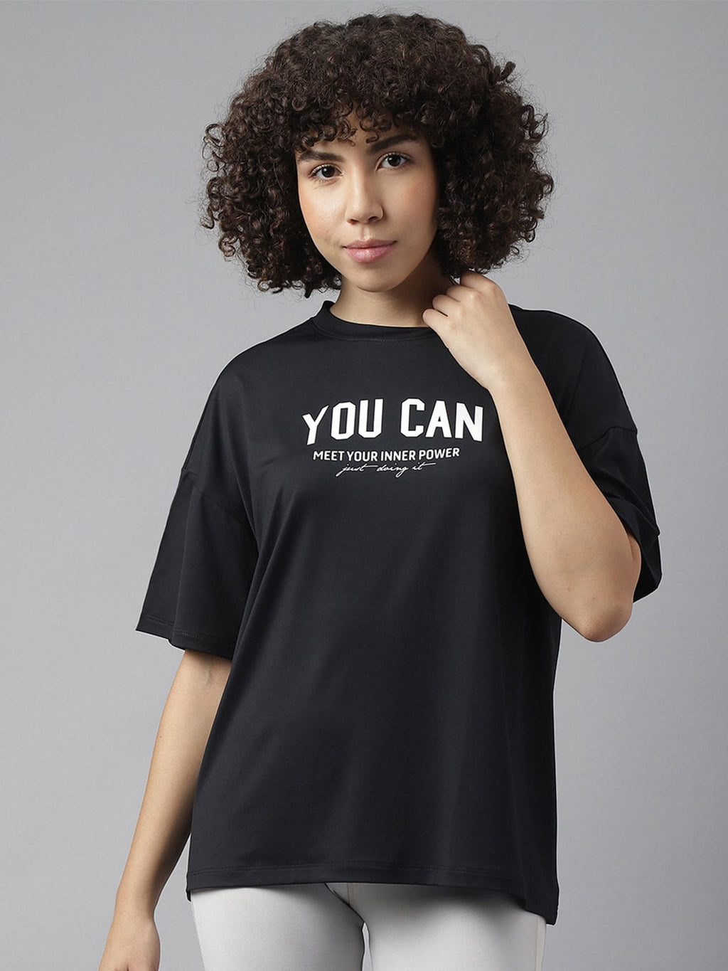 MKH Typography Printed Dri-FIT Sports T-shirt