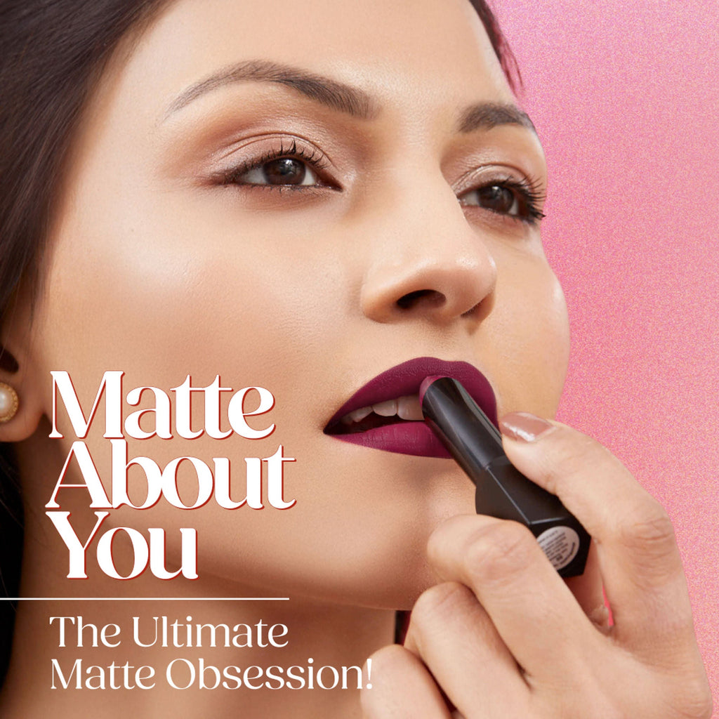 Hilary Rhoda Matte About You Lipstick - Burgundy Magic 10