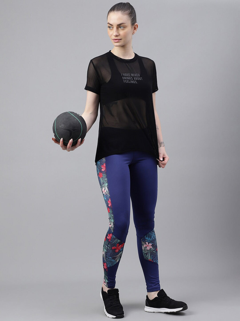 MKH Typography Printed Dri-FIT Relaxed Fit Gym T-shirt