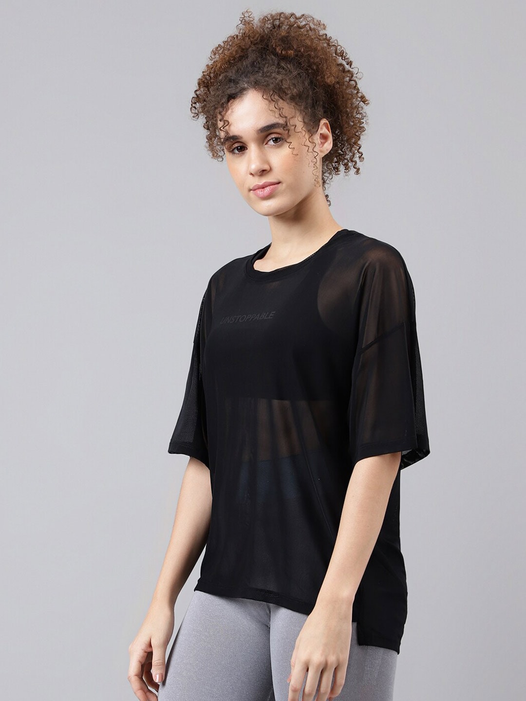 MKH Typography Printed Relaxed Fit Sheer Dri-FIT T-shirt