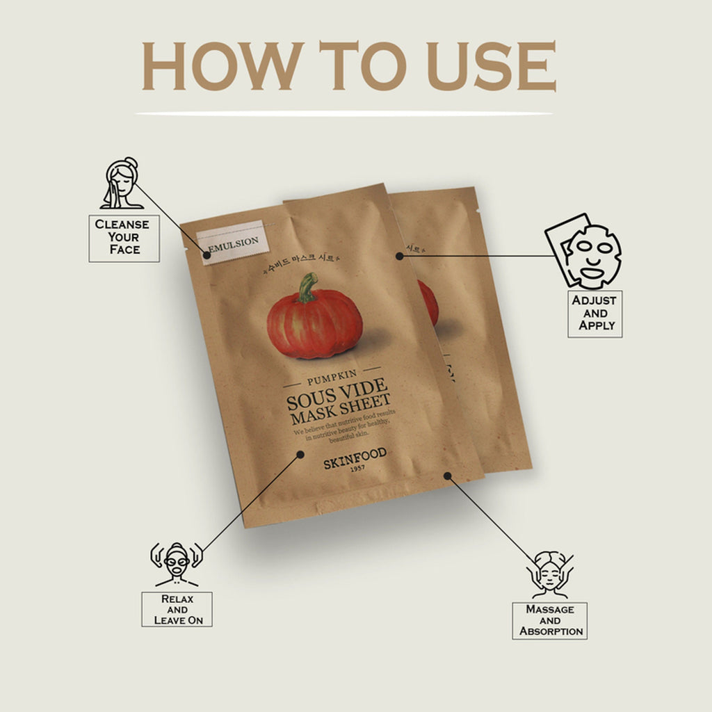 Skinfood Sous Vide Mask Sheet - Pumpkin