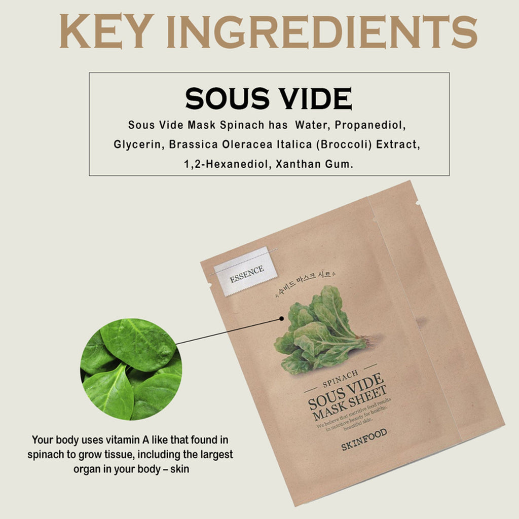 Skinfood Sous Vide Mask Sheet - Spinach