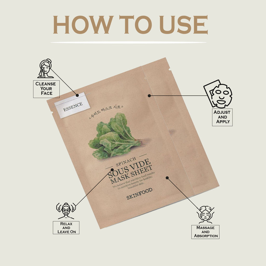 Skinfood Sous Vide Mask Sheet - Spinach
